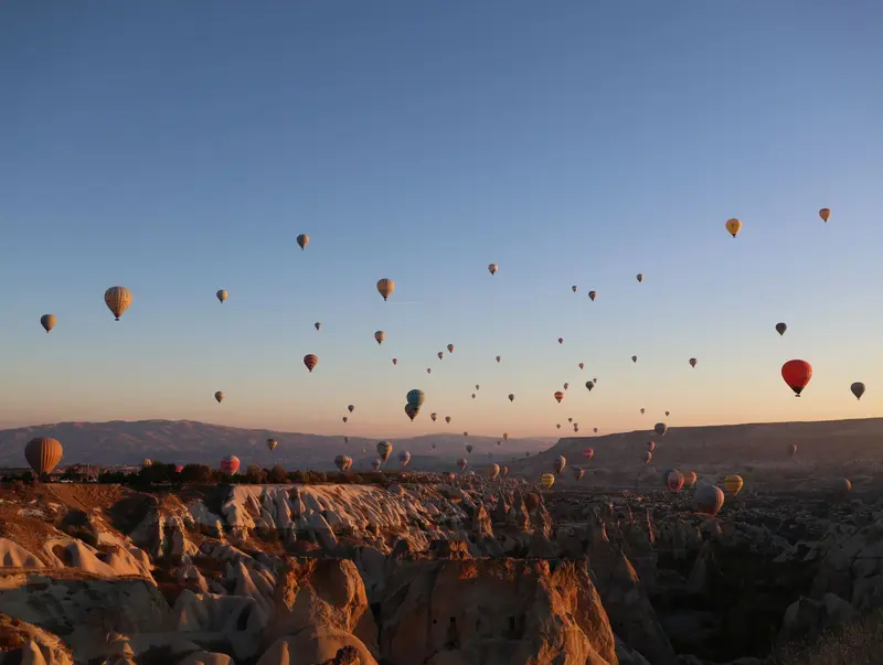 Hot air balloons over Cappadocia